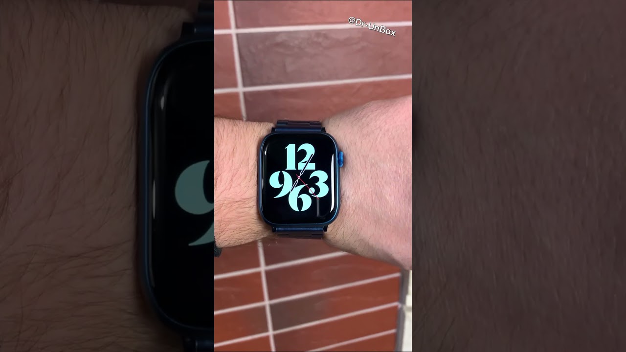 Watch Series 7 in Best Combo with Dark Blue Bracelet✨😍 