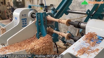 MÁY TIỆN GỖ CNC 2 TRỤC LÀM VIỆC ĐỒNG THỜI WM-1500A2