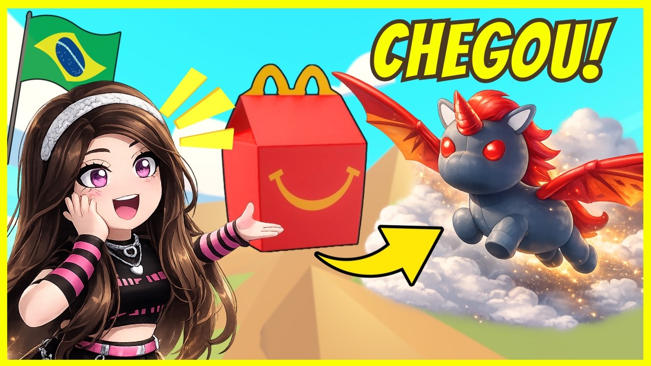 ☆海外限定コラボレアGirlsDontCry×McDonald's マスコット Released yesterday! Adopt Me x McDonald's Brazil! - YouTube