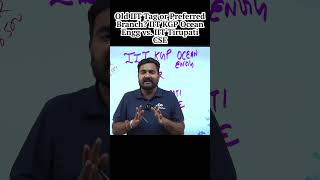 IIT Kharagpur vs IIT Tirupati CSE Which is Better at AIR 6500? #abjsir #mohittyagi #competishun