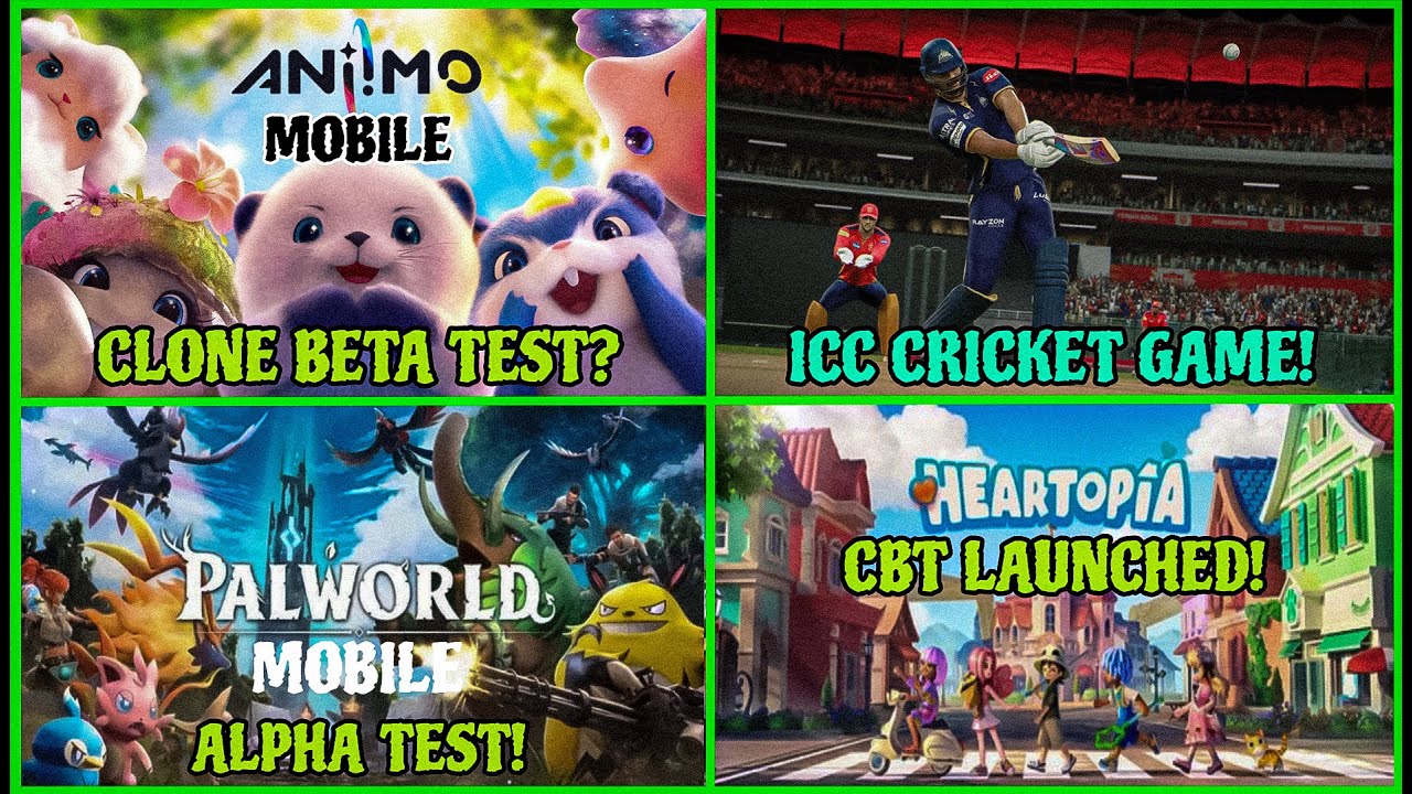 Aniimo Mobile Clone Beta?, Palworld Mobile Alpha Test, ICC Cricket Mobile, Heartopia | Hindi |