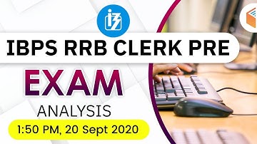 IBPS RRB Clerk Prelims (20 Sept 2020, 3rd Shift) | Exam Analysis & Asked Questions