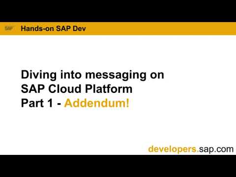 Diving into messaging on SAP Business Technology Platform - Part 1 - Addendum!