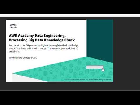 Module 9 Eduskills AWS Academy Data Engineering Course || knowledge check correct answers
