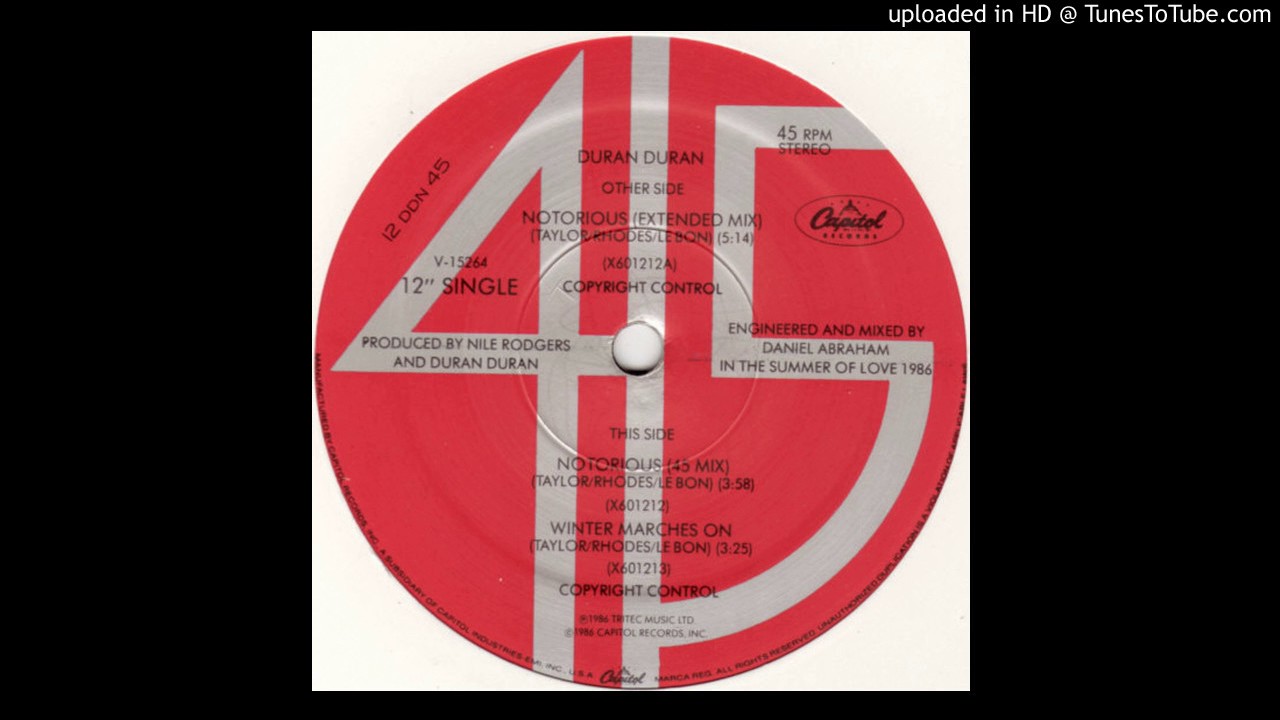 Duran Duran - Notorious (45 Mix) - YouTube