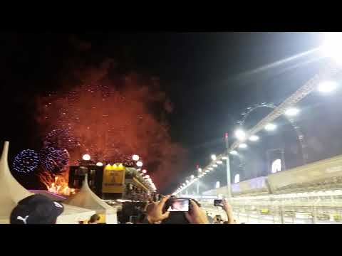 2017 F1 Singapore GP: Post Race Fireworks show