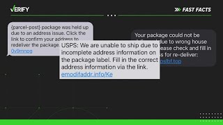 Famous VERIFY | Yes, scam text messages impersonating the United States Postal Service are circulating Wealth
