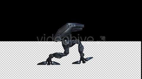 Mech War Robot Walk Animation | Motion Graphics - Videohive template