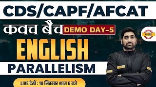 CDS/CAPF/AFCAT 2023 | ENGLISH CLASS | PARALLELISM | ENGLISH BY NITIN SIR | DEMO 5 screenshot 4
