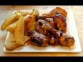 Glazed Chicken with orange honey & mustard sauce recipe How to make