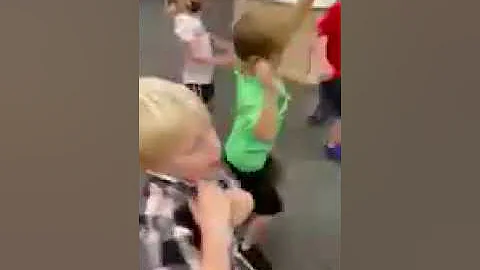 WA Kindergarten and 1st in the library