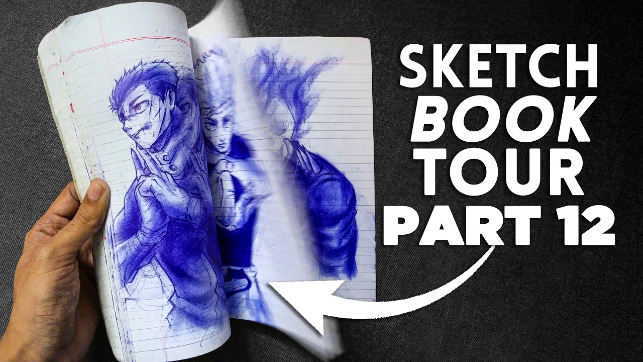 SKETCHBOOK TOUR Part 12(😂 Laugh At my Drawings) - YouTube