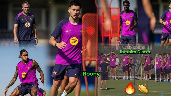 Day 2 ✌️, Roony Bardghji, Ibrahim Diarra joins Barcelona training today with Raphinha,Joan Garcia