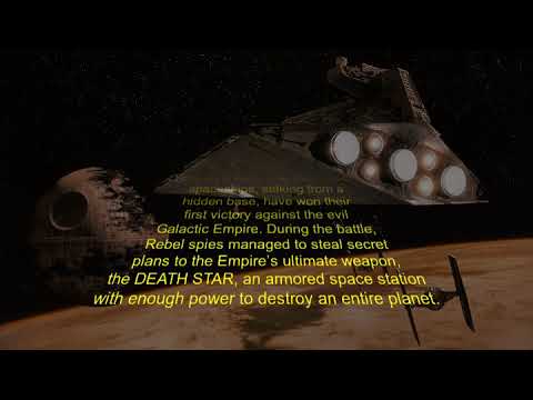 Star Wars text crawl created with Python