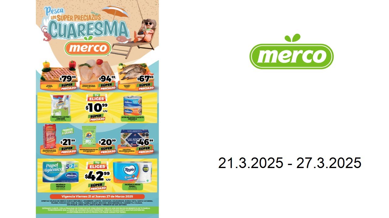 Ofertas Merco del 21 al 27 de marzo del 2025 - YouTube