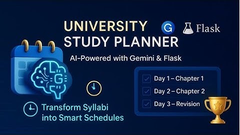University Study Planner (Gemini) | Capstone Project — Kaggle x Google 5-Day Agents Intensive