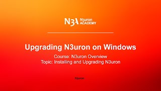 Upgrading N3uron on Windows