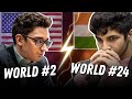 World#2 vs World#24 | Caruana vs Vidit | Grandmaster Blitz Chess