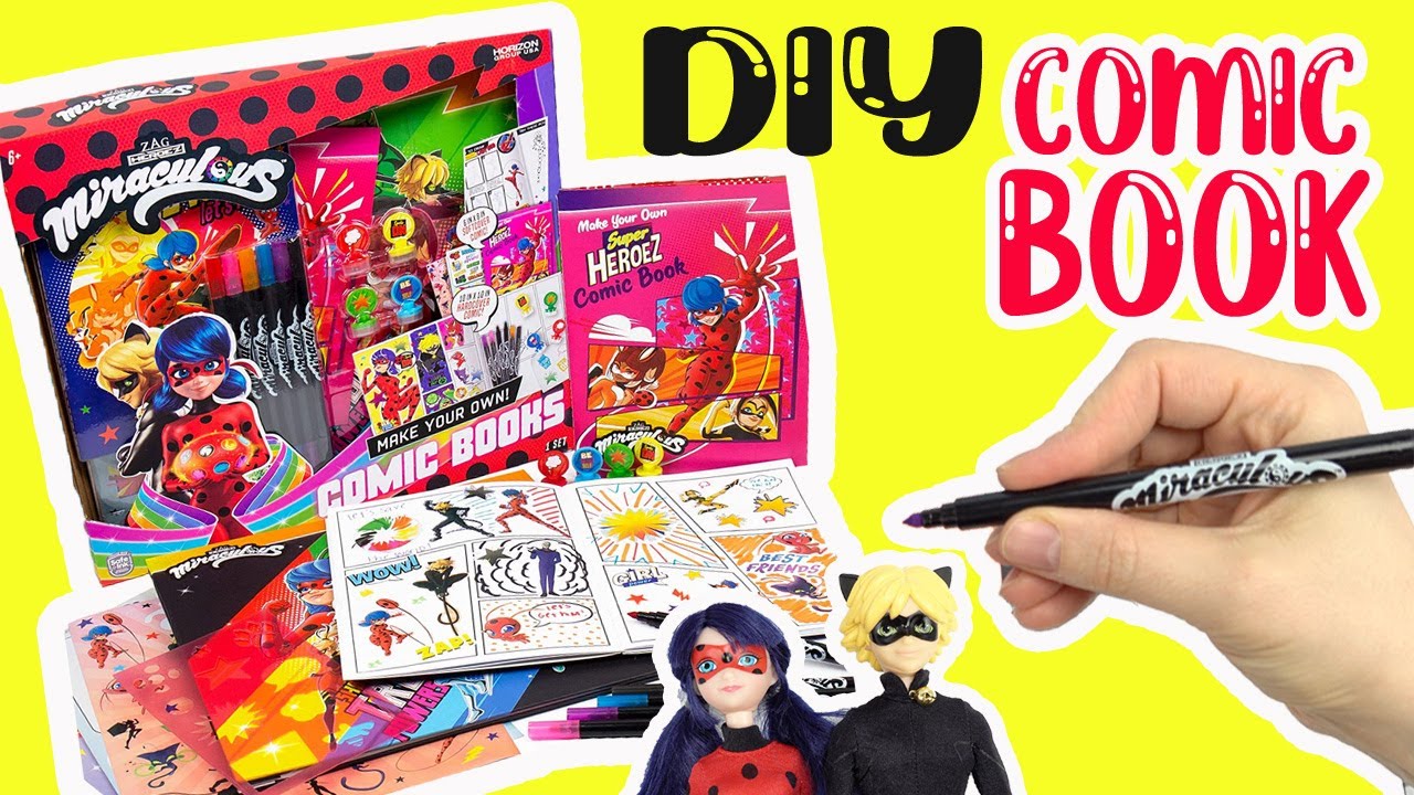 Fingerhut - Horizon Miraculous Ladybug Make Your Own Comic Books