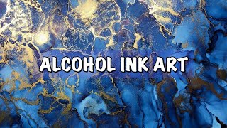 【初心者向け】アルコールインクアートを始めるならコピックインク1色からでも美しい作品を作ることができるやり方/Alcohol Ink Art Tutorial