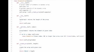 Data Structure and Algorithms - Implement Dynamic Array in Python