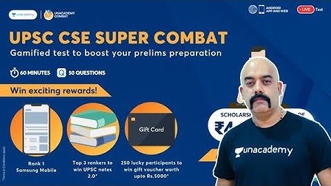 Unacademy Super Combat | Biggest battle for UPSC CSE Aspirants | Enroll Now | Sidharth Arora