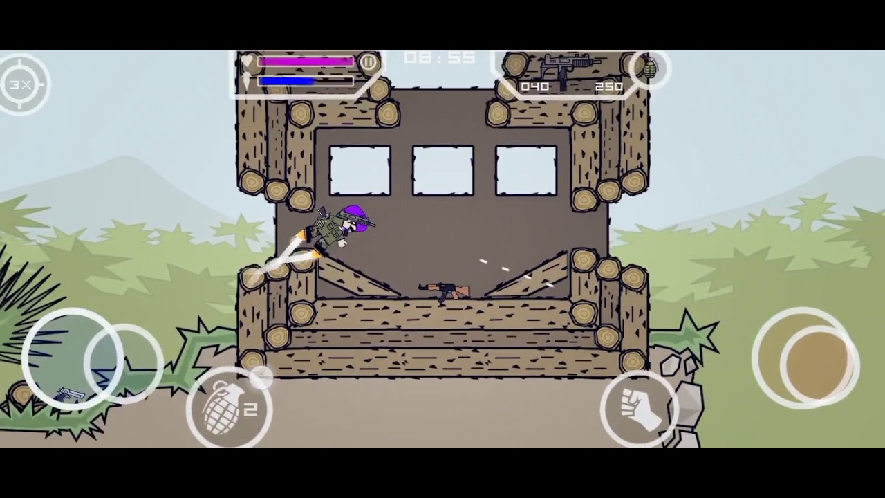 Mini militia /8 parche song on mini militia☠️☠️☠️☠️/Great Fight.