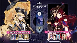 Navia Chasca Luna Vi 6.5 Spiral Abyss - Genshin Impact
