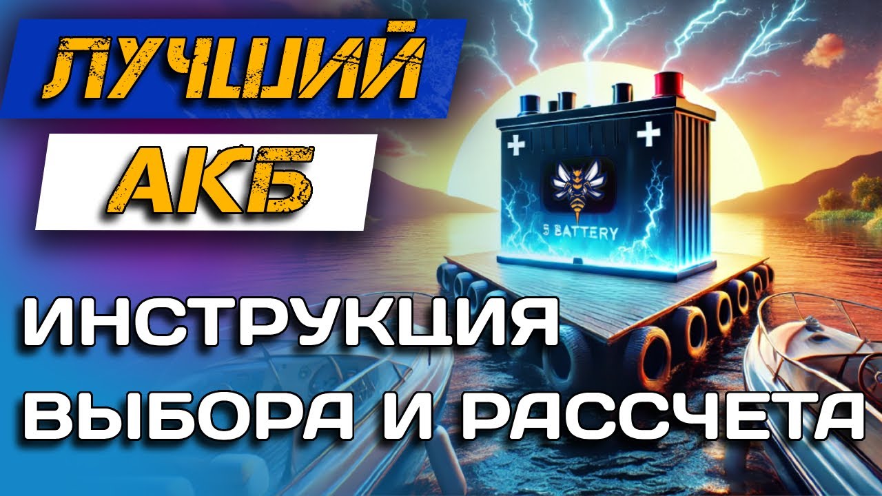 АККУМУЛЯТОР В ЛОДКУ ДЛЯ РЫБАЛКИ. Как выбрать АКБ? Расчет емкости и зарядка.
