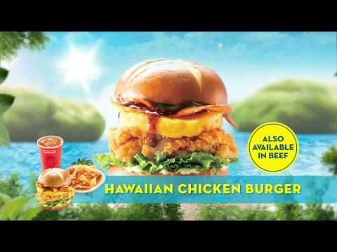 Bite your way to paradise - The New Hawaiian Chicken Burger