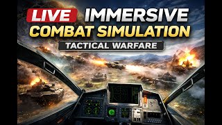 🔴 )LIVE: Immersive Modern Combat Simulation │ Tactical Air Warfare Scenario screenshot 2