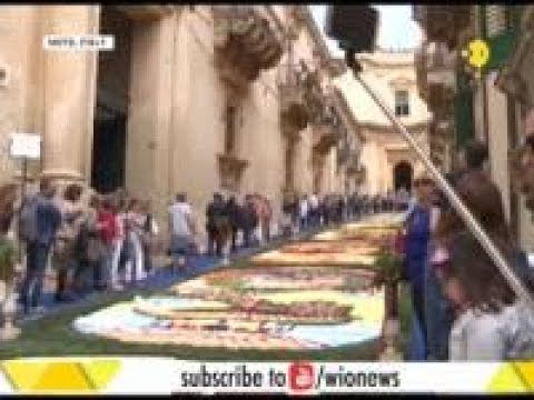 Video: Infiorata - Kukkaterälehtitaidefestivaalit Italiassa