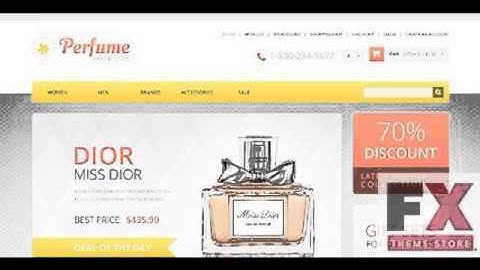 Preview Responsive Perfumes Store OpenCart  TMT