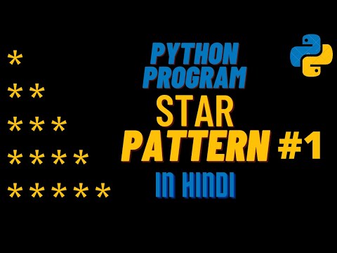 How to Solve Star Pattern Program | Printing Patterns in Python  | Star Pattern | #1 | 2021
