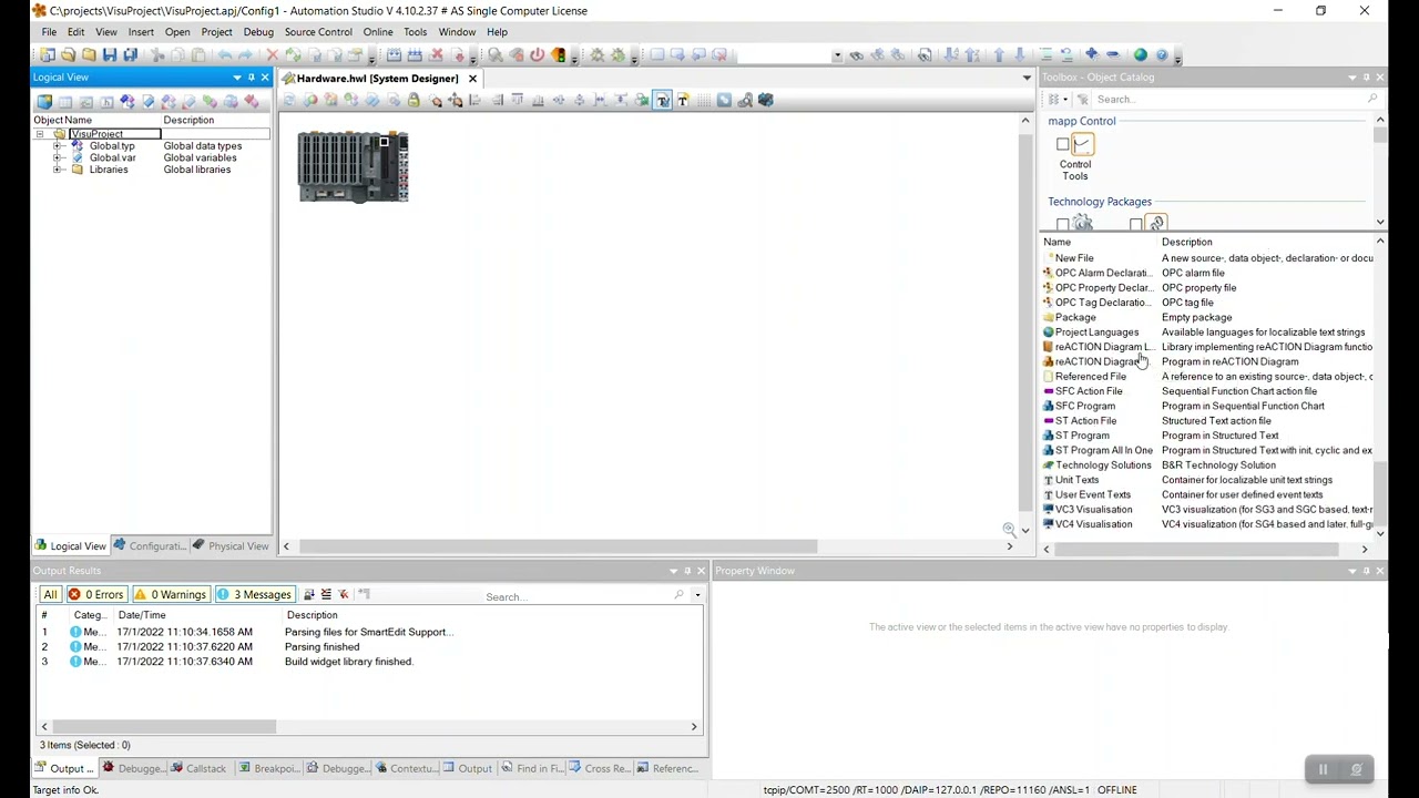B&R VC4 Ex 1 : Project Creation