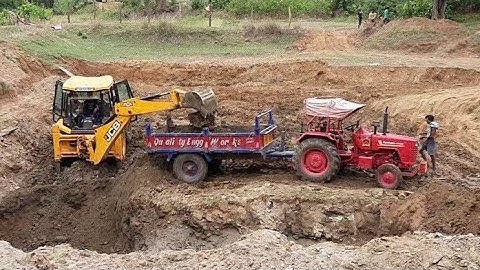 Jcb 3dx Machine Making Pond For Fish Farming | Jcb And Tractor Videos | All about Tractors and Jcb
