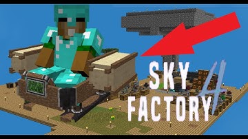 CRAFTING AIRSHIP IN MINECRAFT: Sky factory 4