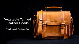 Kulit Nabati | Vegetable Tanned Small Postman Bag | Kenes Leather screenshot 5