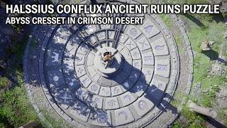 Halssius Conflux Ancient Ruins PUZZLE - Abyss Cresset walkthrough - Crimson Desert