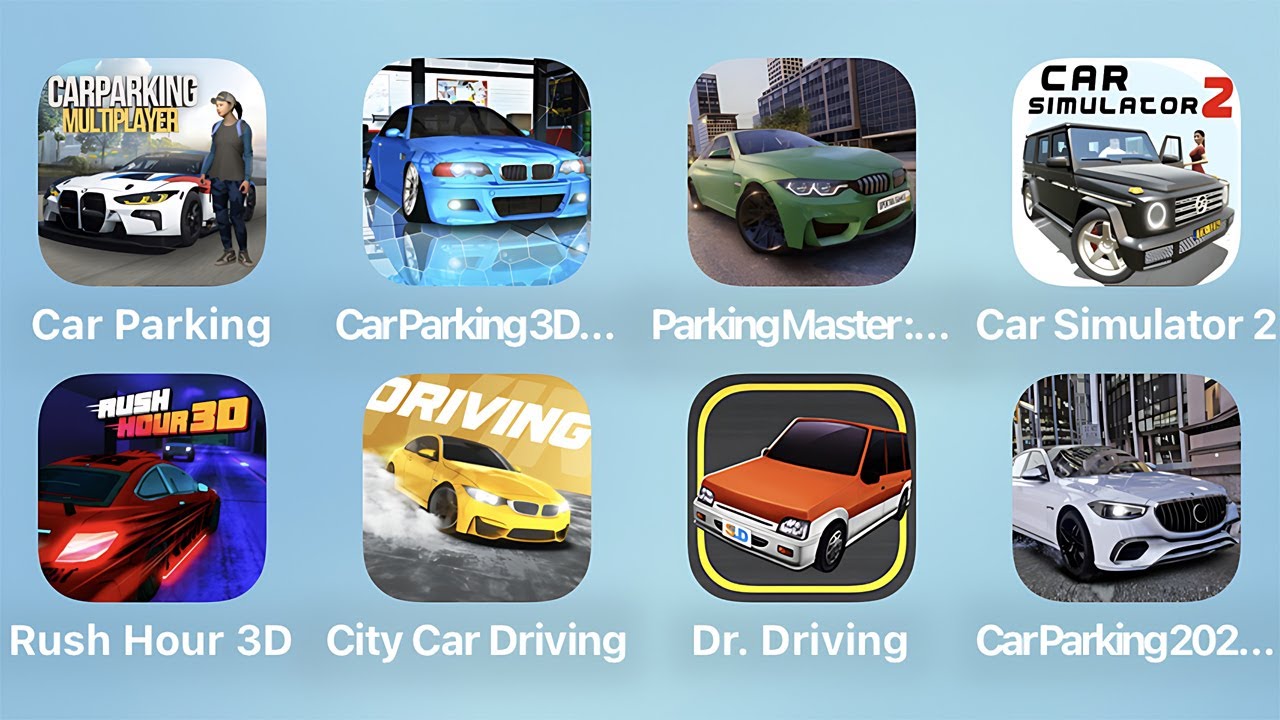 Car Parking, Parking Master, Car Parking 3D, Car Simulator 2 and More Car Games iPad Gameplay