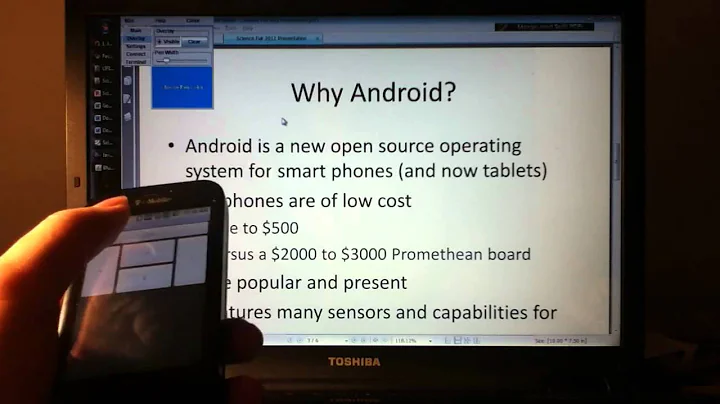Android Phone used a Bluetooth Mouse - Google Science Fair