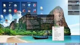 Rainmeter набор виджетов в стиле Windows screenshot 5