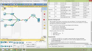11.5.1.3 Packet Tracer - Troubleshooting Challenge