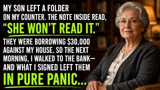My Son Said, Since You Live Here, You Should Cover Our Bills Too. I Walked To The Bank The Next...