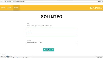 Como ingresar tickets de soporte técnico