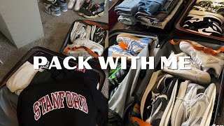 pack with me to move across the country! packing my whole closet for my junior year of college