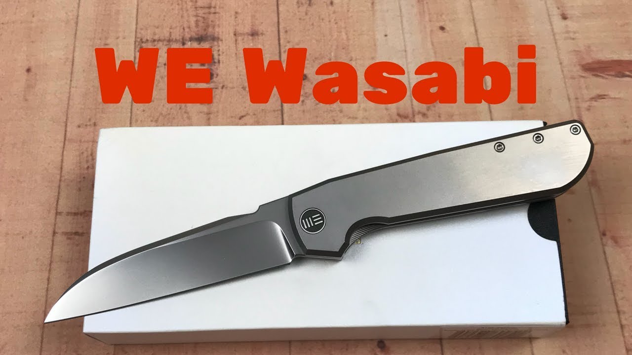 WE Wasabi 813A Knife A Rafal Brzeski design So sleek simple and smooth !! YouTube