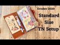 Standard Size Travelers Notebook Setup || October 2020