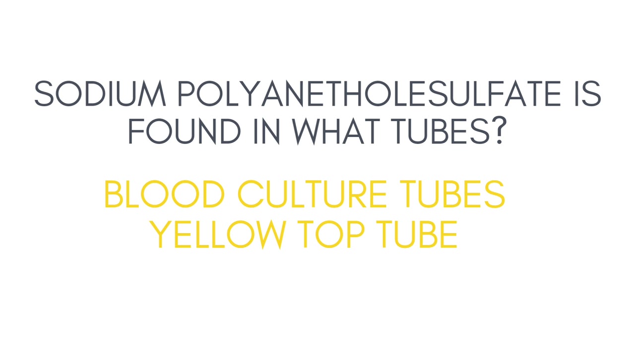 Phlebotomy Tube Colors And Additives practice test YouTube