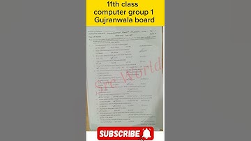 11th class computer Gujranwala group 1 paper 2024 #short #shorts